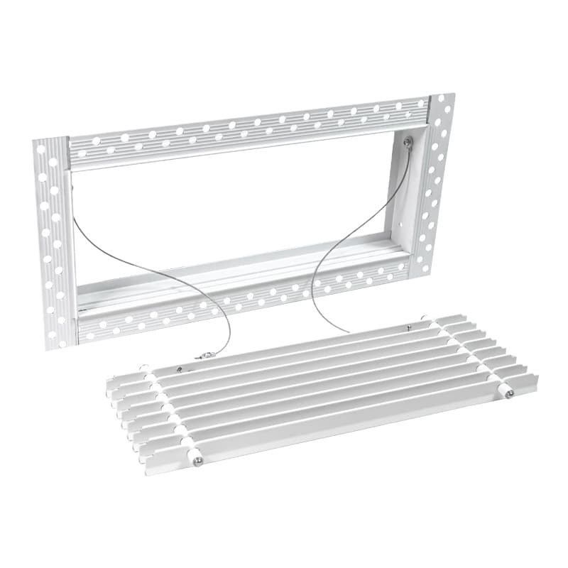 Дизайнерская съемная решетка для скрытого монтажа Brofer FUTURE-10 300x125 белая