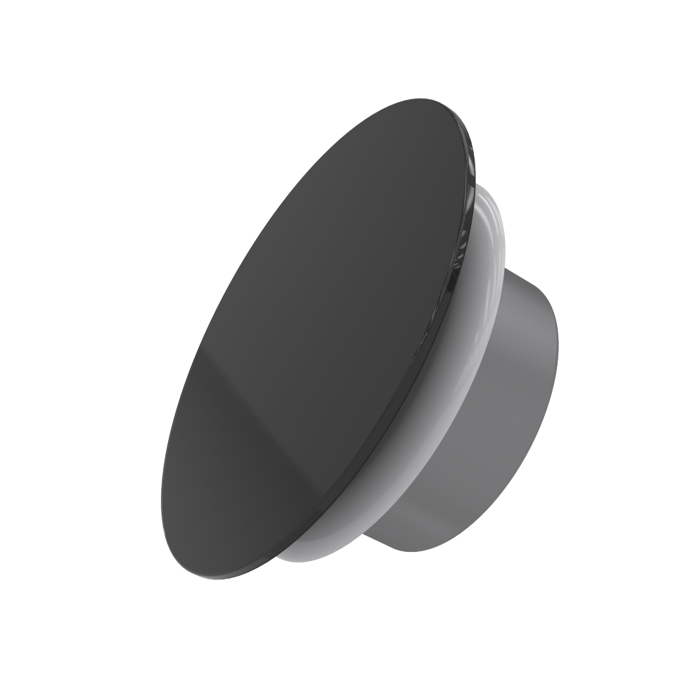 Дизайнерская металлическая вентиляционная решётка FOZA Ф100 мм. Круг.