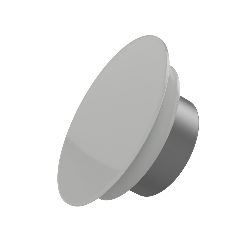 Дизайнерская металлическая вентиляционная решётка FOZA Ф100 мм. Круг.