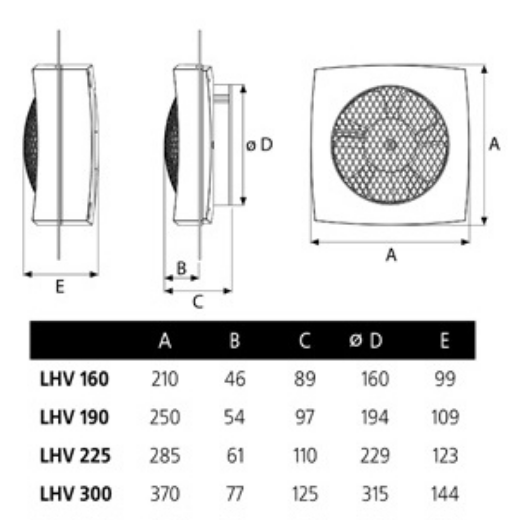 Вентилятор оконный Cata LHV 225